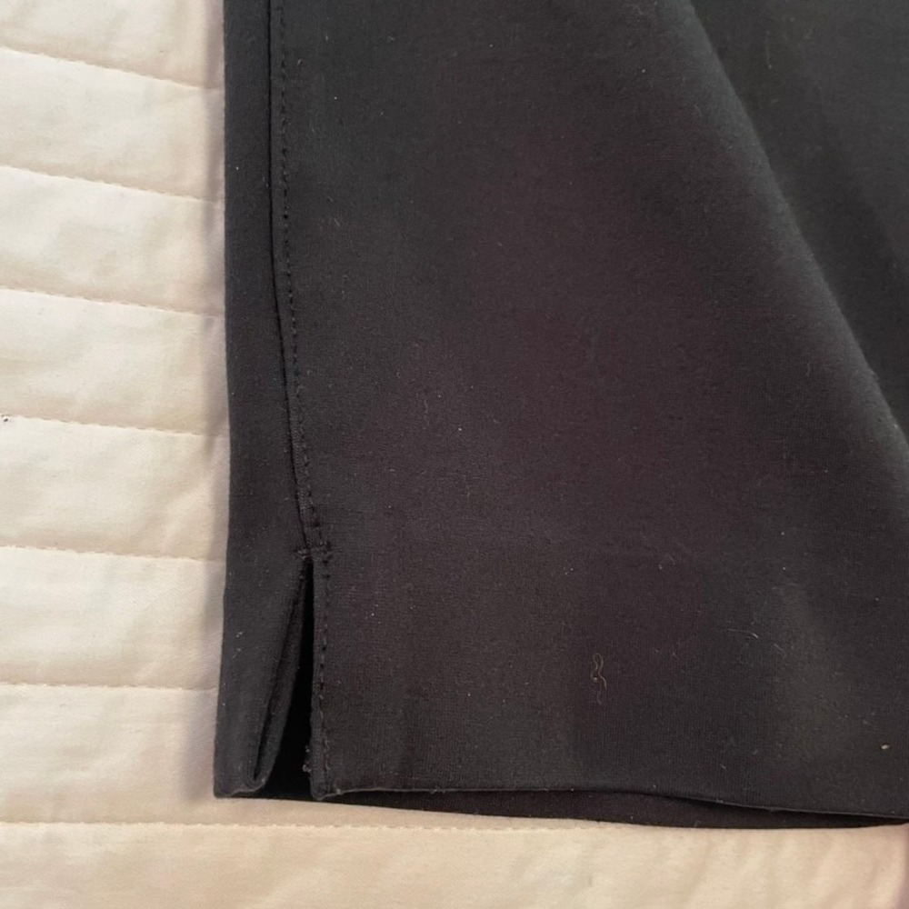 WHBM Black Slim Flat Front Ankle Pants Womens 12 - Picture 8 of 10